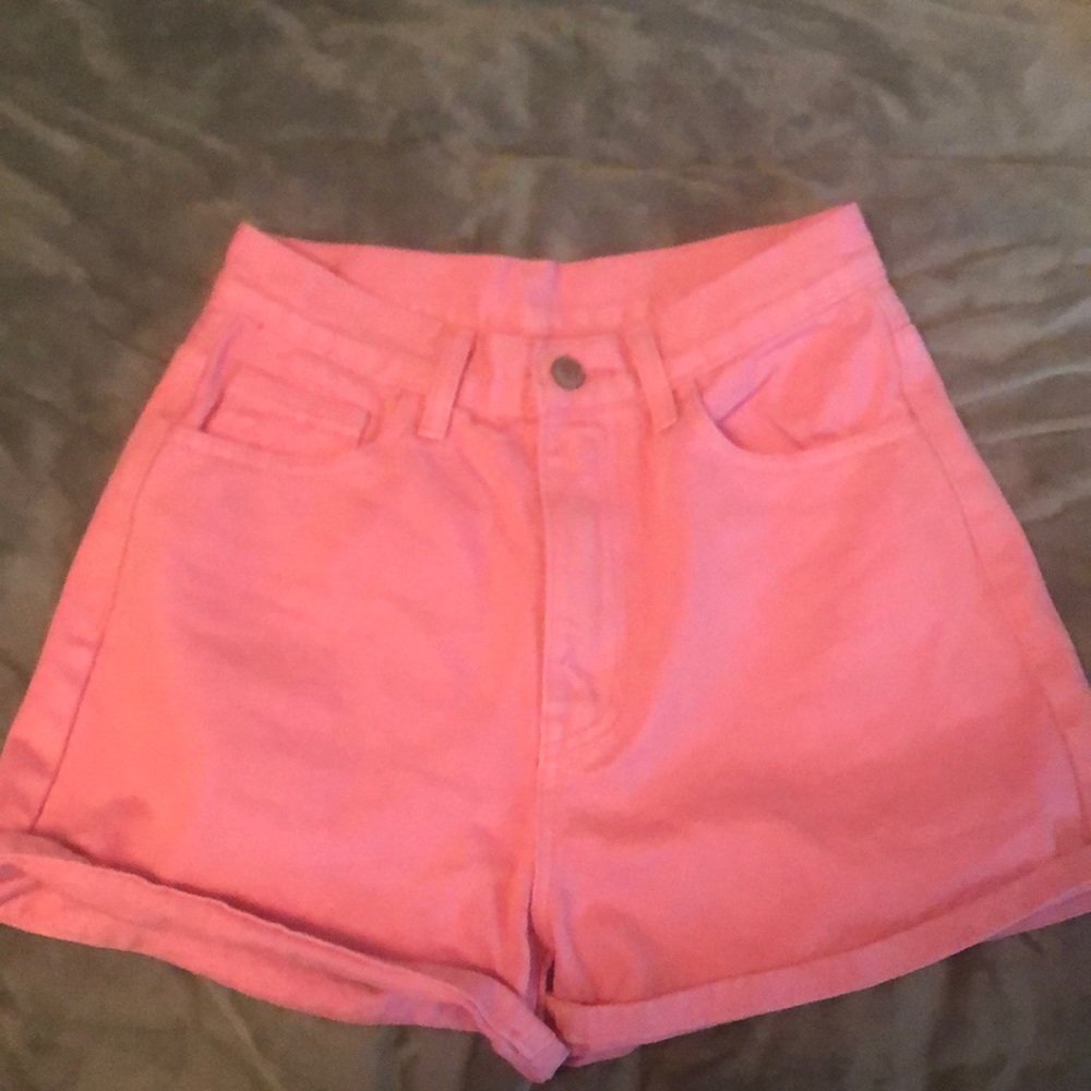 Pink John Galt jean shorts